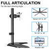 Picture of MOUNTUP Single Monitor Stands, Freestanding VESA Monitor Desk Mount fits 13'' to 32'' Computer Screen with Height Adjustable, Swivel, Tilt, Rotation, VESA 75x75 100x100 MU0023