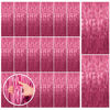 Picture of 20 Pack Pink Backdrop Party Decorations Tinsel Curtain Party Backdrop Foil Fringe Birthday Decorations Photo Booth Streamer Backdrop Pink Theme Bachelorette Graduation Party Decorations