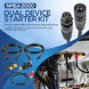 Picture of NMEA 2000 Dual Device Starter Kit Backbone Cables Drop Cables Dual Tee Connector Terminators Kits IP67 Waterproof Stable Connection