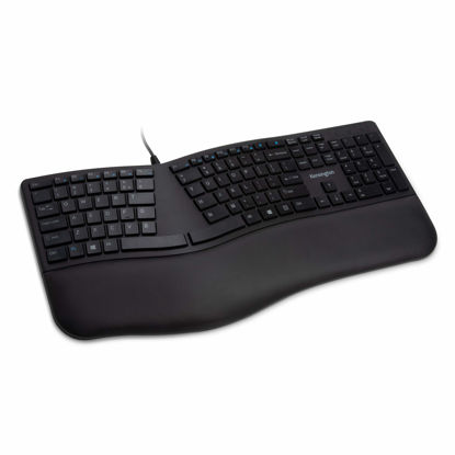 Picture of Kensington Pro Fit Ergonomic Wired Keyboard- Black (K75400US)