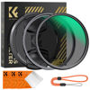 Picture of K&F Concept 77mm Circular Polarizing Filter & MC UV Protection Lens Filters Kit (2 pcs) with Lens Cap Cleaning Cloth, 28 Multi-Layer Coatings HD CPL/UV Filter Set for Camera Lens (Nano-X Series)