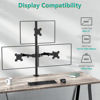 Picture of WALI Triple Monitor Desk Mount, Fully Adjustable Three Monitor Stand Fits 3 Screens up to 27 inch, 22 lbs, Weight Capacity per Arm (M003), Black