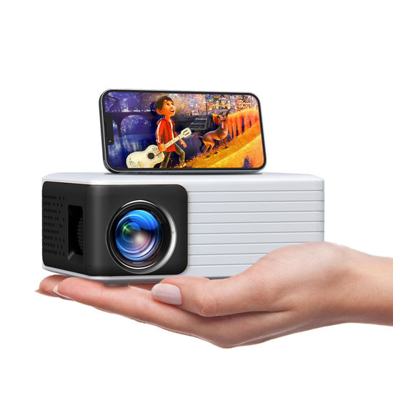 Picture of YOTON Mini Projector, Portable Projector with WiFi Bluetooth, 720P Native iPhone Video Projector for Home Theater, Compatible with iOS/ Android/PC/Tablet/Fire Stick