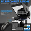 Picture of ILOKNZI 7.5-inch Portable Teleprompter, HD Spectrum Glass, for Laptap and DSLR Cameras, Three Different Usage Modes