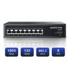 Picture of 8 Port Gigabit PoE Switch,AUMOX PRO SG308P 8 Port Gigabit Ethernet Unmanaged PoE Switch 120W, Plug and Play,Sturdy Metal Fanless Network Switch 802.3af/at Compliant,Desktop or Wall Mount