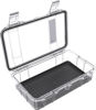 Picture of Pelican M60 Micro Case - Waterproof Case (Dry Box, Field Box) for iPhone, GoPro, Camera, Camping, Fishing, Hiking, Kayak, Beach and more (Black/Clear)