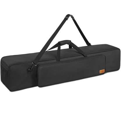 Picture of TORIBIO Tripod Carrying Case, 50"x8.2"x8.2" Heavy-Duty Water-resistant Lightweight Multifunctional Tripod Case Bag with Padded Suit for Lights, Speakers, Cameras, Booms, Microphone Stands