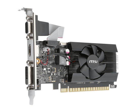 Picture of MSI Gaming GeForce GT 710 2GB GDRR3 64-bit HDCP Support DirectX 12 OpenGL 4.5 Single Fan Low Profile Graphics Card (GT 710 2GD3 LP)