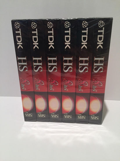 Picture of TDK Premium Quality VHS T-160 Video Tapes, 8-hour (6-pack)