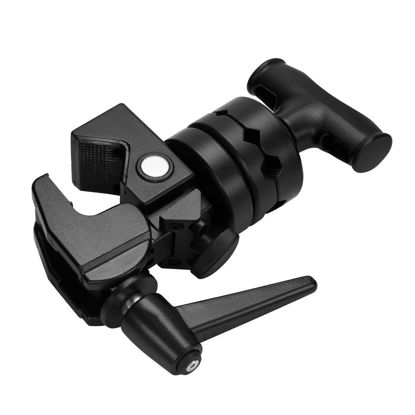 Picture of Flashpoint 2.5" Pro Grip Head with Super Clamp and Ratchet Handle, Black