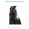 Picture of PROAIM Black Waterproof Unisex Rainwear Poncho for Video & Audio Gear. Knee-Length Style with Full Hood & Sleeves. (RC-PNCO-01)