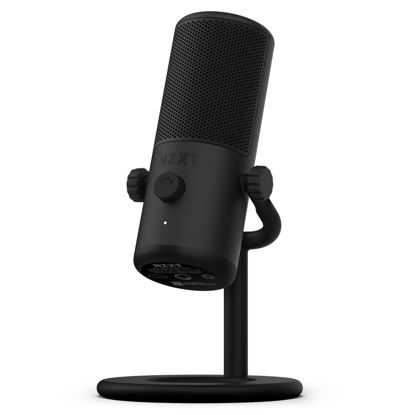 Picture of NZXT Capsule Mini - AP-WMMIC-B1 - USB Microphone - High Resolution - Cardioid Polar Pattern - Ideal for Streaming, Content Creation & Podcasting - Built-in Pop Filter - Adjustable Stand - Black