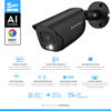 Picture of Amcrest 5MP IP PoE AI Camera w/ 49ft Color Night Vision, Security Outdoor Bullet Camera, Built-in Microphone, Human & Vehicle Detection, Active Deterrent, 129° FOV, 5MP@20fps IP5M-B1276EB-AI (Black)