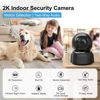 Picture of GOLSPARK 2K Camera for Home Security, Dog Camera, Night Vision Camera 2.4GHz WiFi Camera for Room with Motion Tracking Detection Two-Way Audio Sleep Mode SD Card Cloud Storage, Black 2 Pack