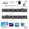 Picture of USB Type-C KVM Switch 4K@60Hz, 2 Computers Share 1 Monitor and 4 USB Devices, Compatible with Thunderbolt 3, with 87 W Power Delivery Option, Support HDMI+USB+Type-C 3.1 Input