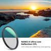 Picture of K&F Concept 95mm Ultra-Low Reflectivity Circular Polarizers Filter 28 Multi-Layer Coatings Ultra-Slim High Definition Polarizing Camera Lens Filter (Nano-X Series)