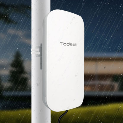 Picture of TODAAIR Outdoor WiFi Extender，IP65 Weatherproof，WiFi Booster and Signal Amplifier，WiFi Extender Outdoor Long Range，Up to 1200Mbps Dual Band WiFi Repeater ，Support Repeater & AP Mode