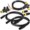 Picture of NMEA 2000 Starter Kit to Process NEMA 2K Network for Lowrance Simrad Garmin,Marine Grade NMEA 2000 Backbone Cables Drop Cables Tees Terminators