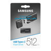 Picture of SAMSUNG Type-C 512GB USB 3.2 Flash Drive, 400MB/s, External Memory and Storage for Computers, Mobile Devices, MUF-512DA4/AM, Gray, 2024