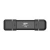 Picture of Silicon Power 1TB DS72 Portable USB 3.2 Gen 2 Type-C/Type-A SSD Solid State Drive Stick (Black)