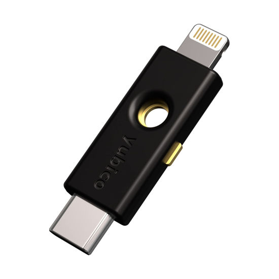 Picture of Yubico - YubiKey 5Ci - Two-Factor authentication Security Key for Android/PC/iPhone, Dual connectors for Lighting/USB-C - FIDO Certified