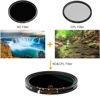 Picture of Variable Fader ND2-ND32 ND Filter and CPL Circular Polarizing Filter for Canon, Nikon, Sony, Panasonic, Fujifilm, Olympus & Pentax (82mm)