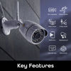 Picture of Geeni Hawk HD 1080p Outdoor Security Camera | IP66 Weatherproof WiFi Surveillance with Night Vision, 2-Way Audio, and Motion Detection | Compatible with Alexa and Google Home