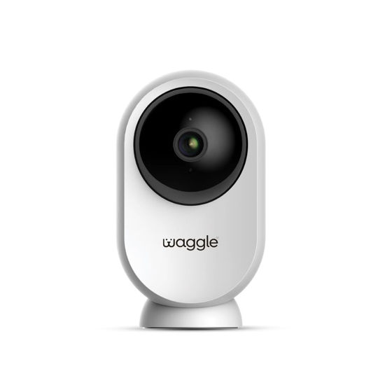 Picture of Waggle RV Mini AI Pet Camera, 1080p HD, Pan & Tilt, Motion Alerts, 2-Way Audio, Night Vision, Pet Camera with App Control, Built-in SD Card (128GB)