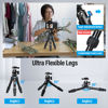 Picture of SIRUI AM203 Mini Travel Tripod with 360° B00K Ball Head, Aluminum Tabletop Tripod for Camera, Max Load 33lbs/15KG, Folded Height 11.4”, Max Height 16.7”