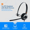 Picture of IPD IPH-160 Phone Headset with Noise Cancelling Microphone for Office and Call Center-Compatible with Avaya 1608 1616 9601 9608 9611 9611G 9620 9621 9630 9631 9640 9641 9650 9670 J139 J159 J169 J179