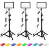 Picture of Photography Lighting Kit Dimmable 5600K USB Led Video Studio Streaming Lights with Adjustable Tripod Stand and Color Filters for Table Top/Photo Video Shooting