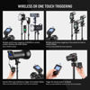 Picture of NEEWER QPRO-S TTL Wireless Flash Trigger Compatible with Sony 1/8000s HSS Large LCD Screen Slanted Design 5 Group Buttons 9 Customizable Functions for Q4 Q3 Z2 Z1 Z760 NW760 S101-300W PRO/400W PRO