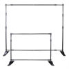 Picture of VEVOR Backdrop Banner Stand 8 x 8 Ft Adjustable Height Background Stand Backdrop With Newest Step and Repeat Backdrop Stand For Parties Wedding Photo Booth Trade Show 1 Carrying Bag