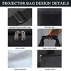 Picture of 2-Be-Best Projector Bag, Projector Case with Cable Storage Bag Large Capacity with Adjustable Strap & Handles Front Pocket & Double Side Pocket Projector Carrying Bag Black