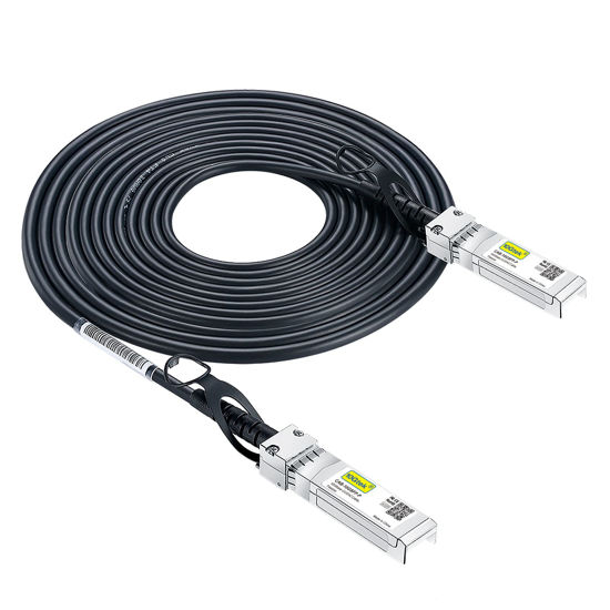 Picture of 10G SFP+ DAC Twinax Cable, SFP+ to SFP+ Direct Attach Copper Passive for Ubiquiti UniFi, Meraki, Mikrotik, Fortinet, Netgear, D-Link, TP-Link and More, 6 Meter(19.7ft)