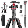 Picture of VICITV 78" Aluminum Camera Tripods & Monopods, Compact Travel Tripod for Camera DSLR, Spotting Scope,Telescope, Binoculars, Porfessional Heavy Duty Camera Tripod Stand for Photography Video Recording