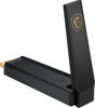 Picture of MSI AXE5400 WiFi 6E USB Adapter - WLAN up to 5400 Mbps (6GHz, 5GHz, 2.4GHz Wireless), USB 3.2 Gen 1, MU-MIMO, 2X High-Gain Tri-Band Antennas, Beamforming, WPA3 - Cradle Included