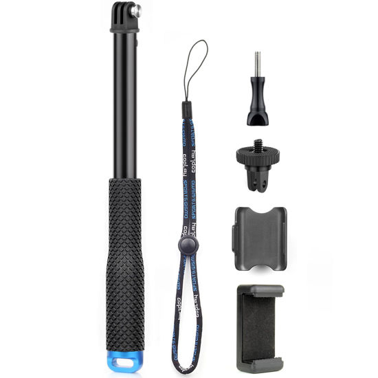 Picture of GEPULY 11''-45''Alumium Handheld Waterproof Selfie Stick Underwater Pole Handle Grip Monopod for Gopro Hero Session Max Insta360 AKASO DJI OSMO Digital Action Cameras