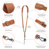 Picture of Padwa Lifestyle Tan Single Camera Harness Strap for One Camera - Professional Single Full Grain Leather Camera Harness,Quick Release Gear DSLR Camera Straps for Photographers