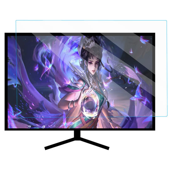 Picture of Anti Glare Film TV Screen Protector, Anti Blue Light Monitor Filter, Guard Against Radiation, Relieve Eye Strain Protection Eyes and Sleep Better for 32/43/50//55/71in LCD, LED Ect