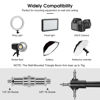 Picture of Wall Mounting Triangle Boom Arm for Ring Light,Ring Light Mount Support 180°Flexible Rotation for Studio Video Light, Monolight, Photography, Softbox, Barber, Reflector. (43Inch/110cm)