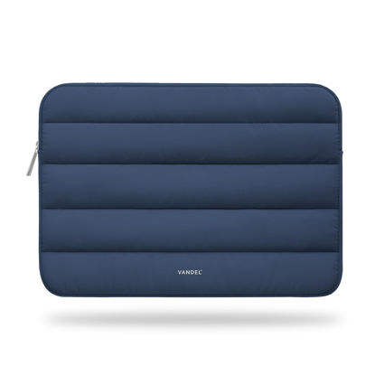 Picture of Vandel - The Original Puffy Laptop Sleeve 13-14 Inch Laptop Sleeve. Navy Laptop Sleeve for Women. Carrying Case Laptop Cover for MacBook Pro 14 Inch Sleeve, MacBook Air Sleeve 13 Inch, iPad Pro 12.9