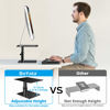 Picture of BoYata Monitor Stand, Adjustable Monitor Riser Metal Computer Stand Compatible with TV, PC, Laptop, Computer, iMac, and All Screen Display-Black