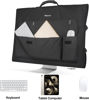 Picture of Mancro Monitor Carrying Case Compatible with Apple 27" iMac Desktop Computer, Padded Travel Carrying Bag with Rubber Handle, Pockets for 27" Screen and Accessories, Protective Case Monitor Dust Cover