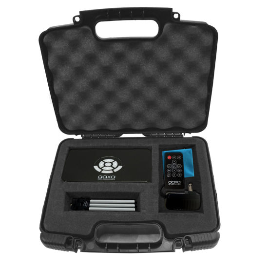 Picture of CASEMATIX Portable Hard Travel Case with Diced Foam Compatible with AAXA P7 Pico Projector, Ivation, Brookstone Projectors and Others with Mini Tripod, Charger, and Small Accessories - Case Only