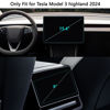 Picture of HATUFU for 2024 Tesla Model 3 Highland Navigation 15.4" and Rear 8" Screen Protector Tempered Glass with Auto-Alignment Tool Dashboard Touchscreen Accessories (Matte)