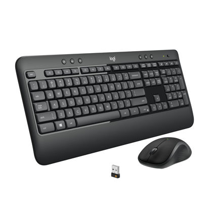 Picture of Logitech MK540 Advanced Wireless Keyboard and Mouse Combo for Windows, 2.4 GHz Unifying USB-Receiver, Multimedia Hotkeys, 3-Year Battery Life, for PC, Laptop