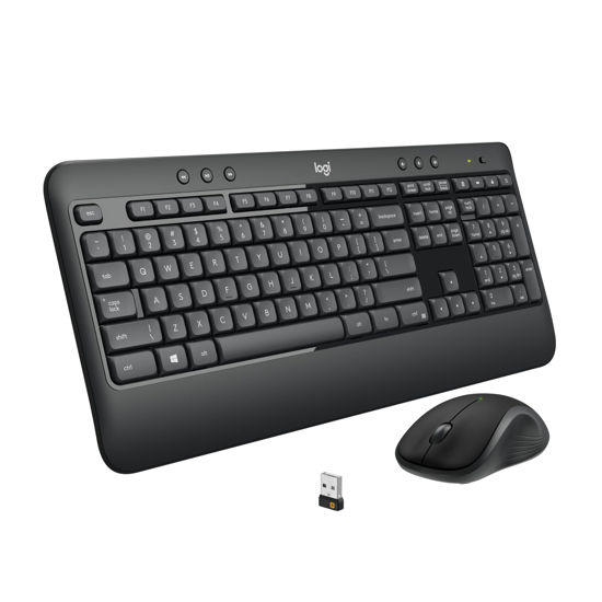 Picture of Logitech MK540 Advanced Wireless Keyboard and Mouse Combo for Windows, 2.4 GHz Unifying USB-Receiver, Multimedia Hotkeys, 3-Year Battery Life, for PC, Laptop