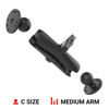 Picture of RAM Mounts Double Ball Mount with Two Round Plates RAM-101U with Medium Arm for Drill-down Mounting