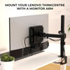 Picture of HumanCentric VESA Mount Compatible with Lenovo Thinkcentre Tiny M90q Gen 2, M80q Gen3, M90q Gen3, M90q Gen 2, M70q Gen 2, M60e, M75q Gen2, M70q